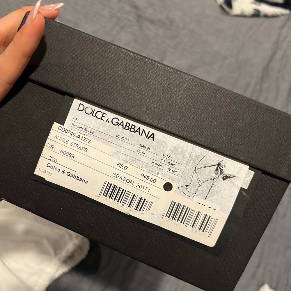 Dolce & Gabbana Black Heels with Tassels and Ankle Strap - Picture 15 of 16
